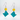 Tilt Signature Teal Earrings