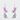 Origami Rabbit Earrings - Pink Grey Geometric