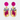 Spirit Earrings - Pink Gold Bauhaus Geometric