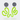 Tangle Earrings - Green Curves